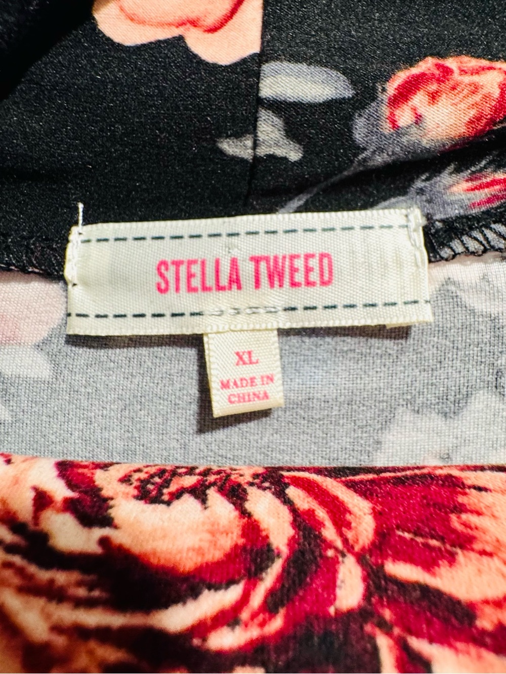 Stella Tweed Floral Faux Wrap Ruffle Sleeve Dress - Picture 6 of 9